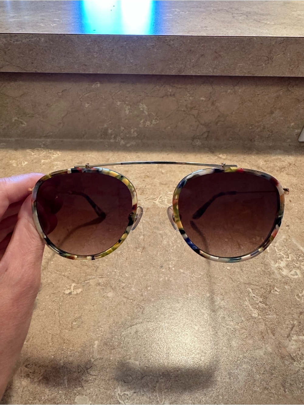 Krewe Multi-Color Pattern Sunglasses - Stylish UV Protection